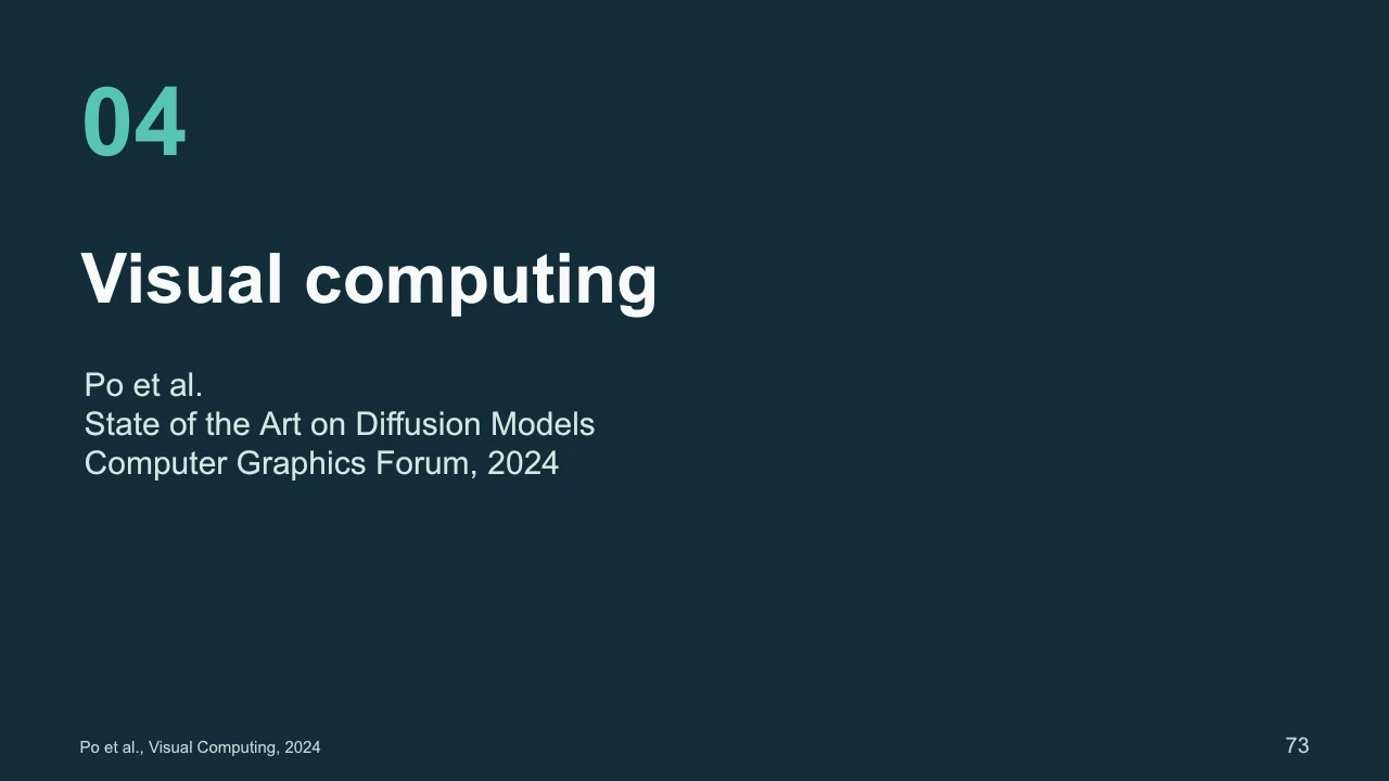 Slide 73: Visual computing