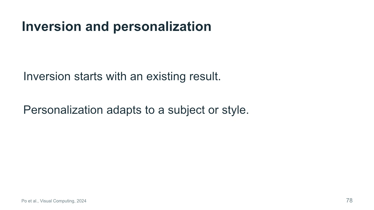 Slide 78: Inversion and personalization