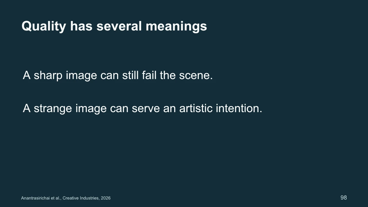 Slide 98: Quality has several meanings