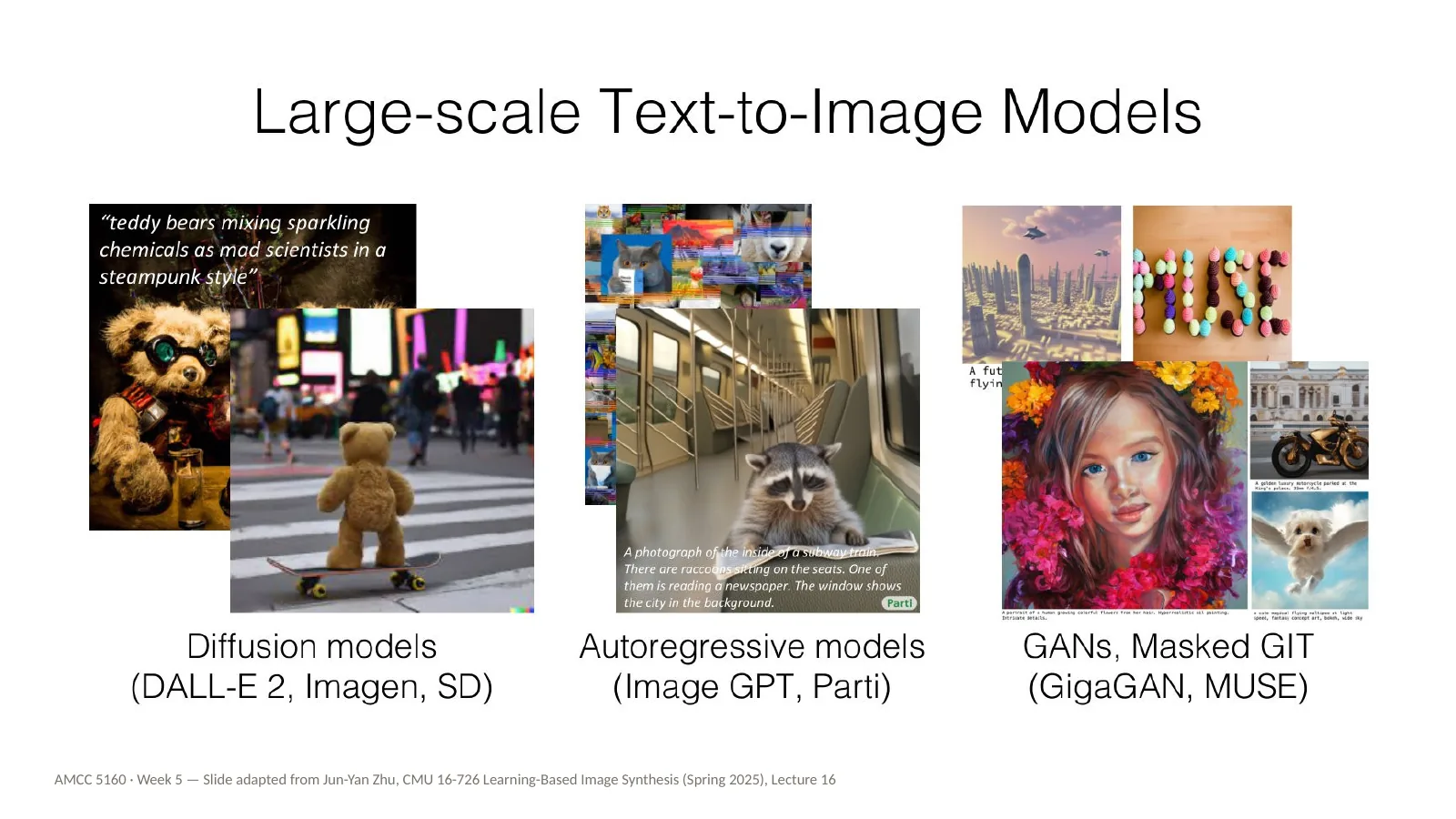 Slide 5: Large-scale text-to-image models