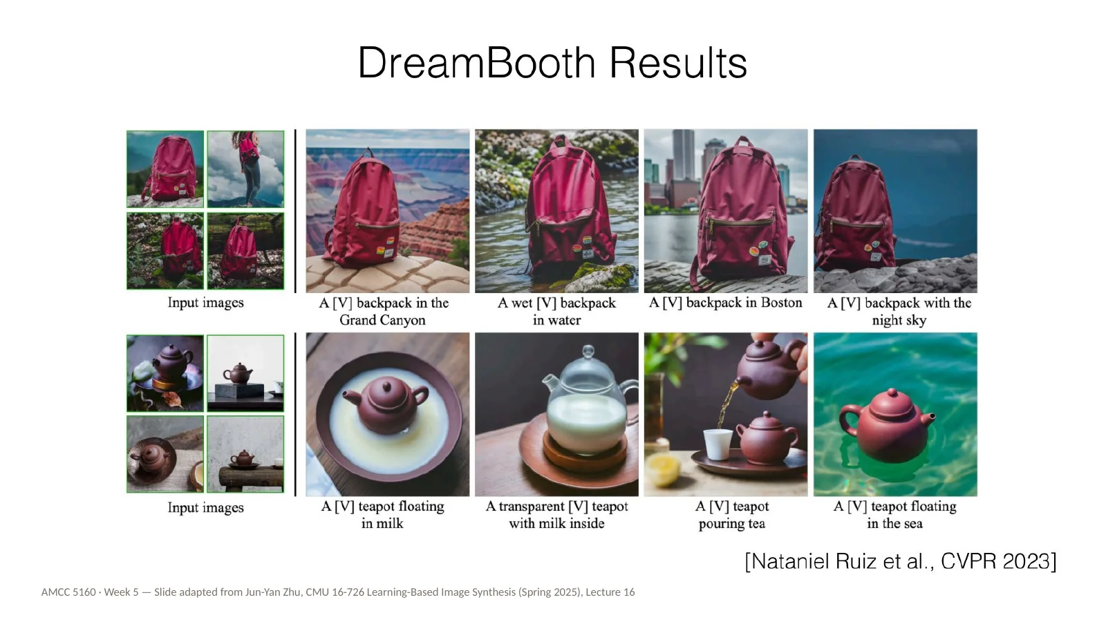 Slide 25: DreamBooth results