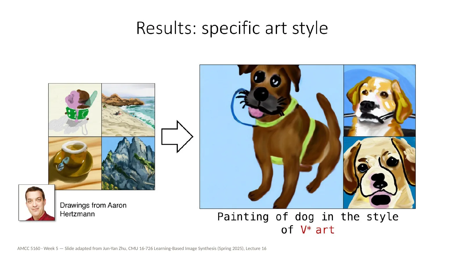 Slide 39: Results: a specific art style