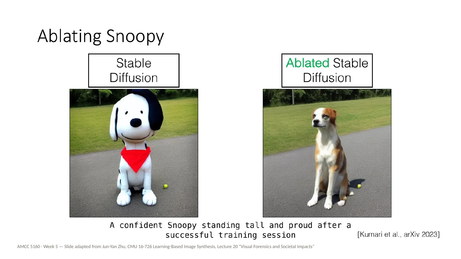 Slide 51: Ablating Snoopy (2)