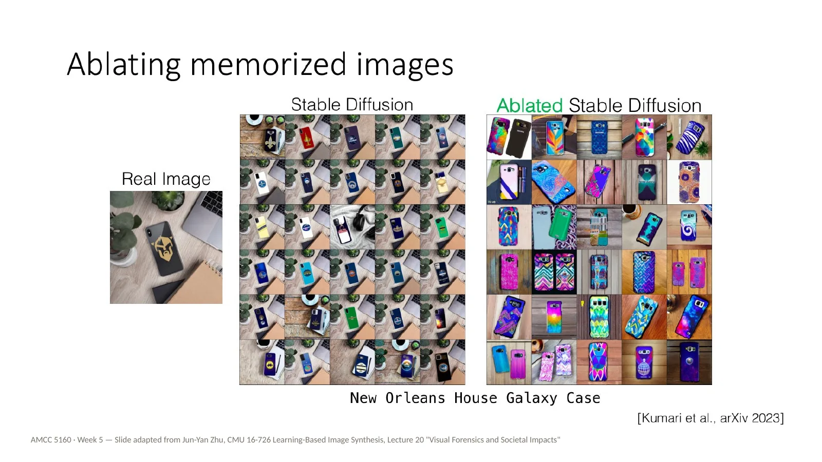 Slide 56: Ablating memorized images (1)