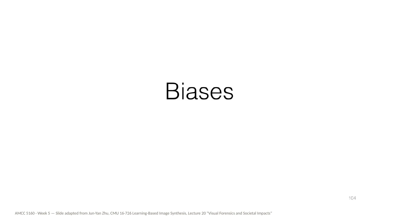 Slide 70: Biases