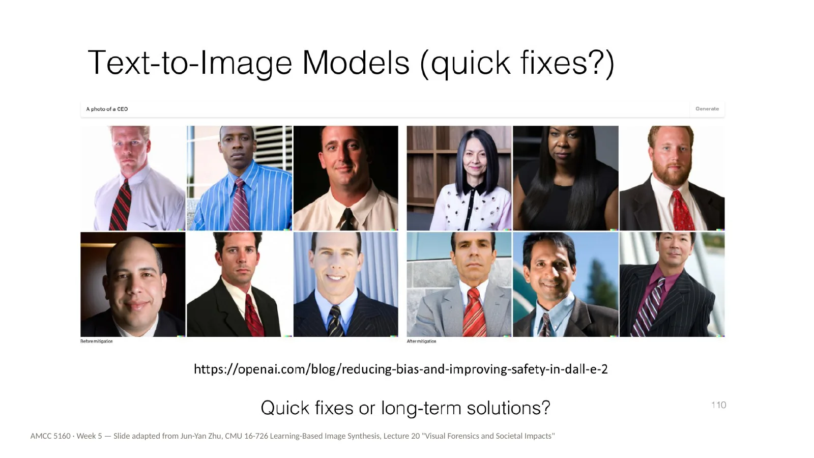 Slide 76: Quick fixes or long-term solutions?