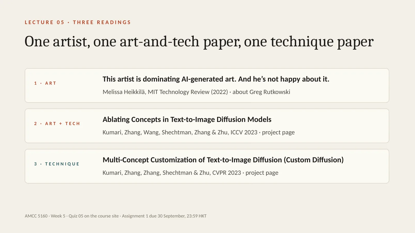 Slide 79: Three readings