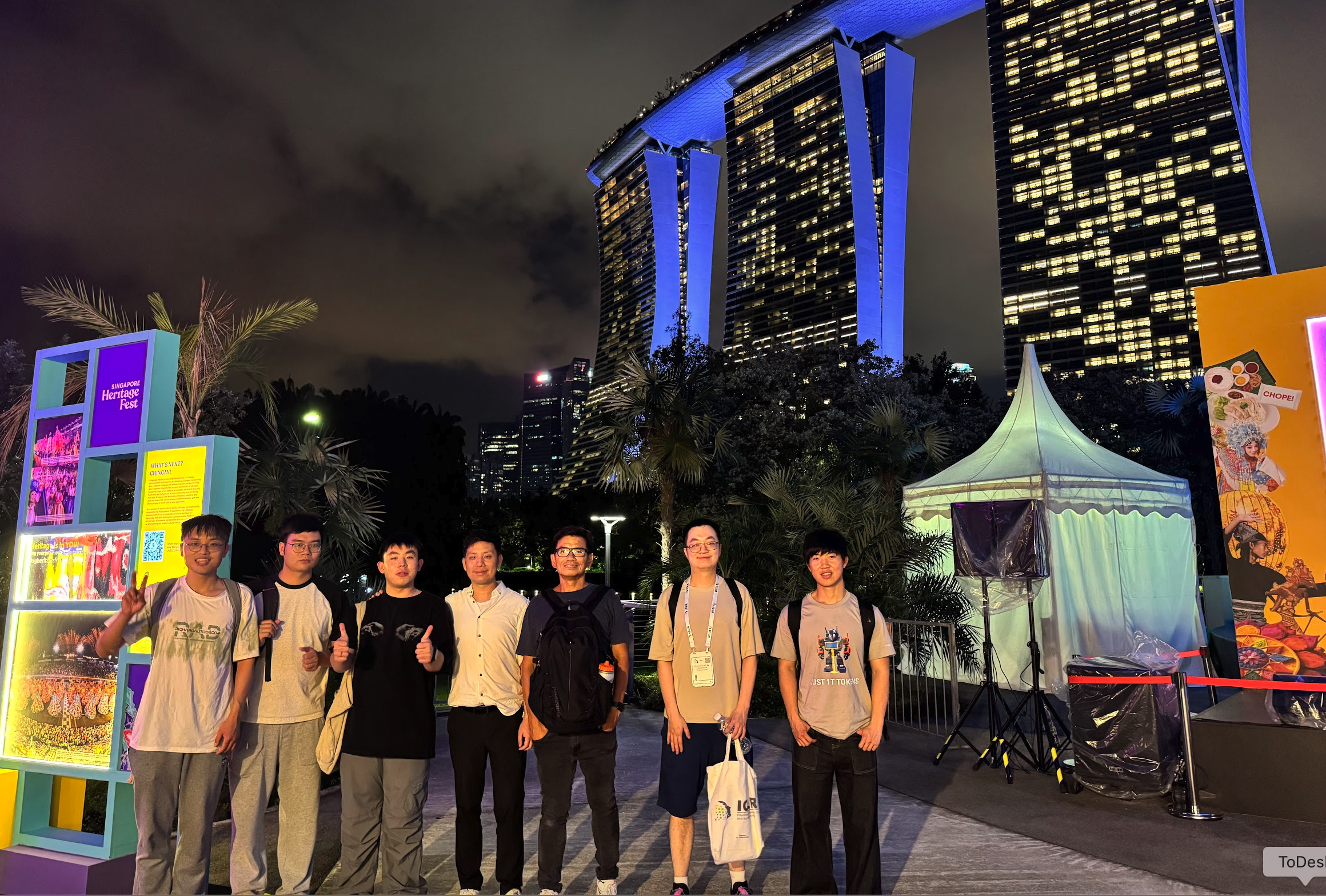 Group attending ICLR 2025 at Singapore